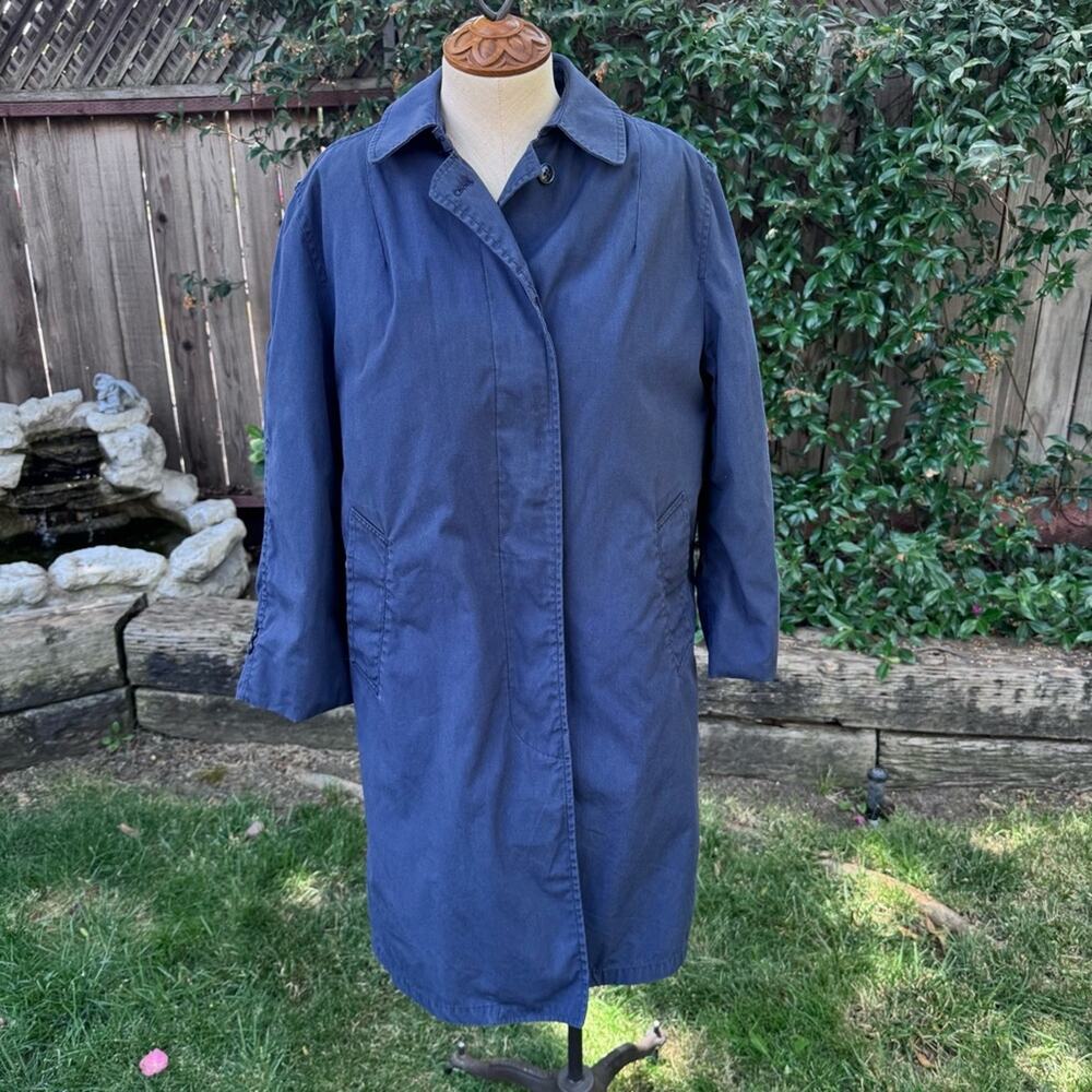 Women's U.S.A.F. Blue AF1600 All Weather Coat w/ Removable Liner Size 14 S
